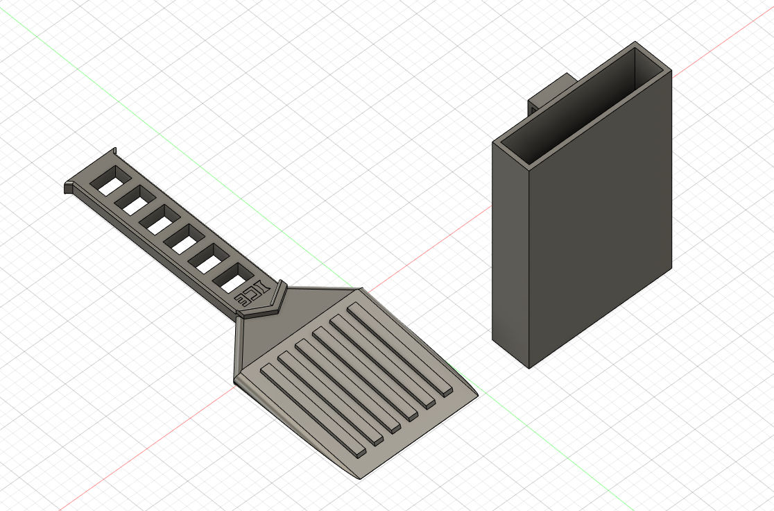 ICE SCRAPER WITH HOOKED HOLDER / ICE REMOVER CAR ACCESSORY