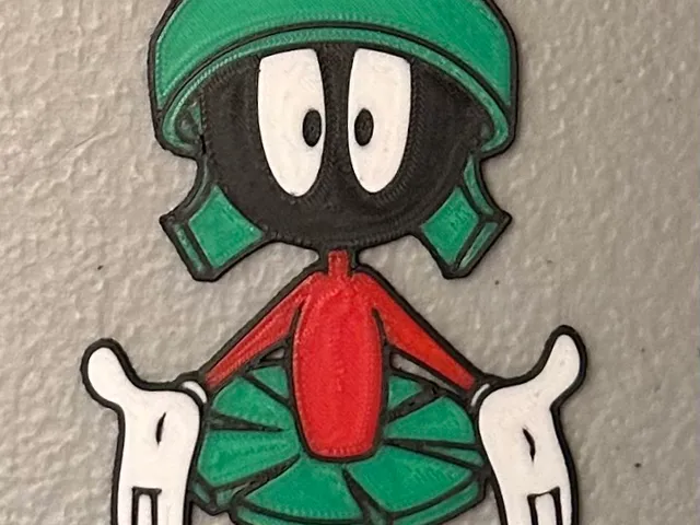 Multicolor Marvin the Martian Magnet