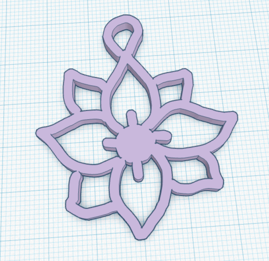 Flower key chain