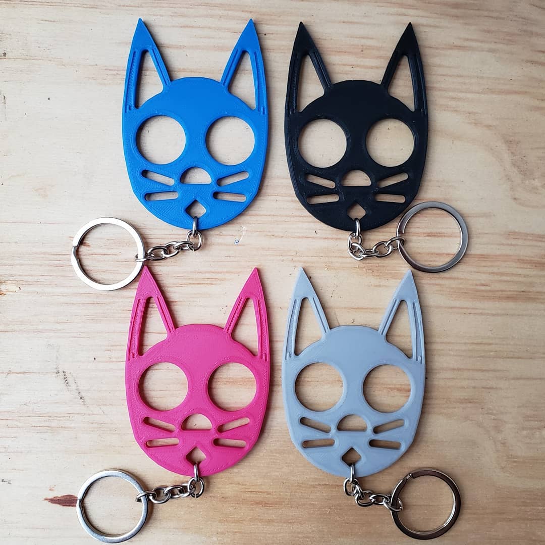 Self defense cat keychain by WOW 3D | Download free STL model ...