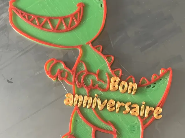 Dinosaure BON ANNIVERSAIRE