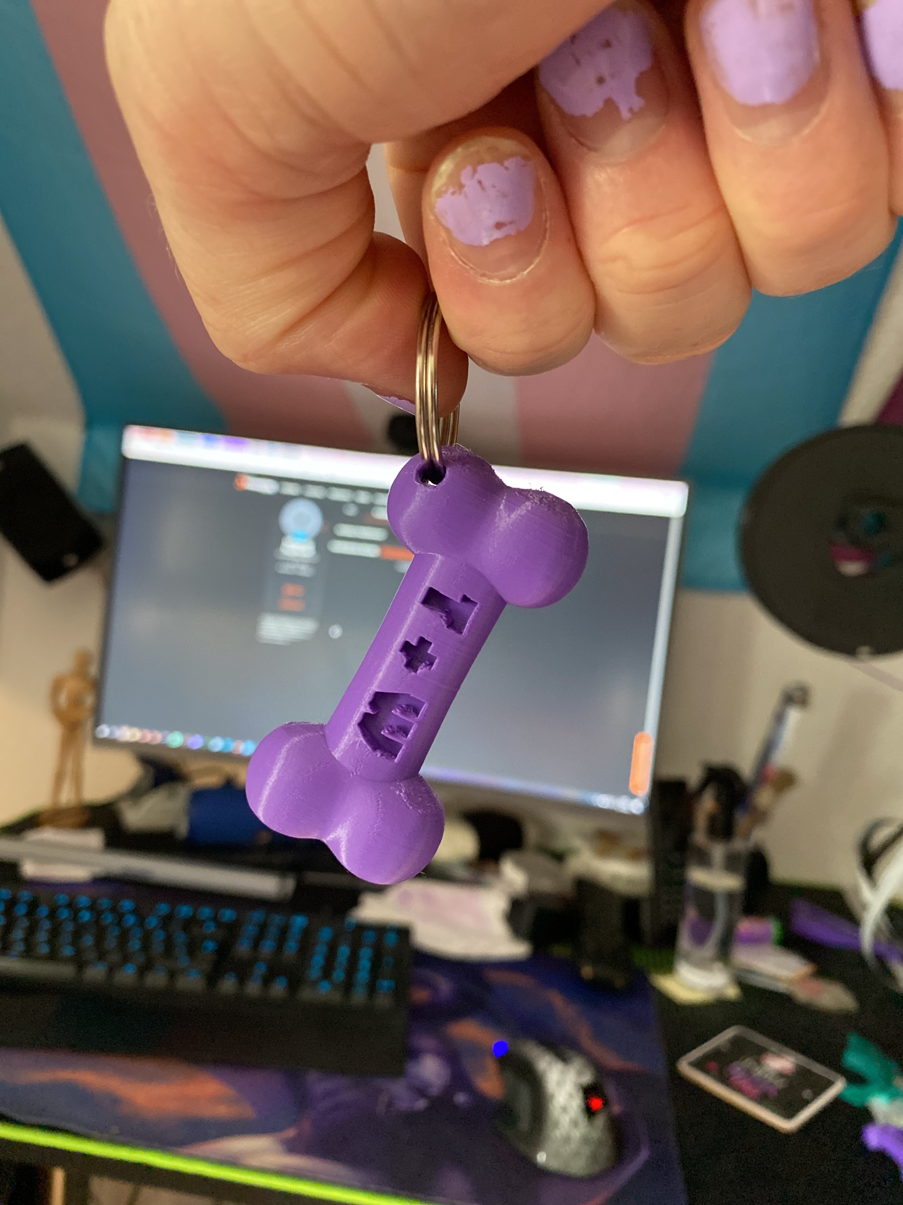 Bone Keychain