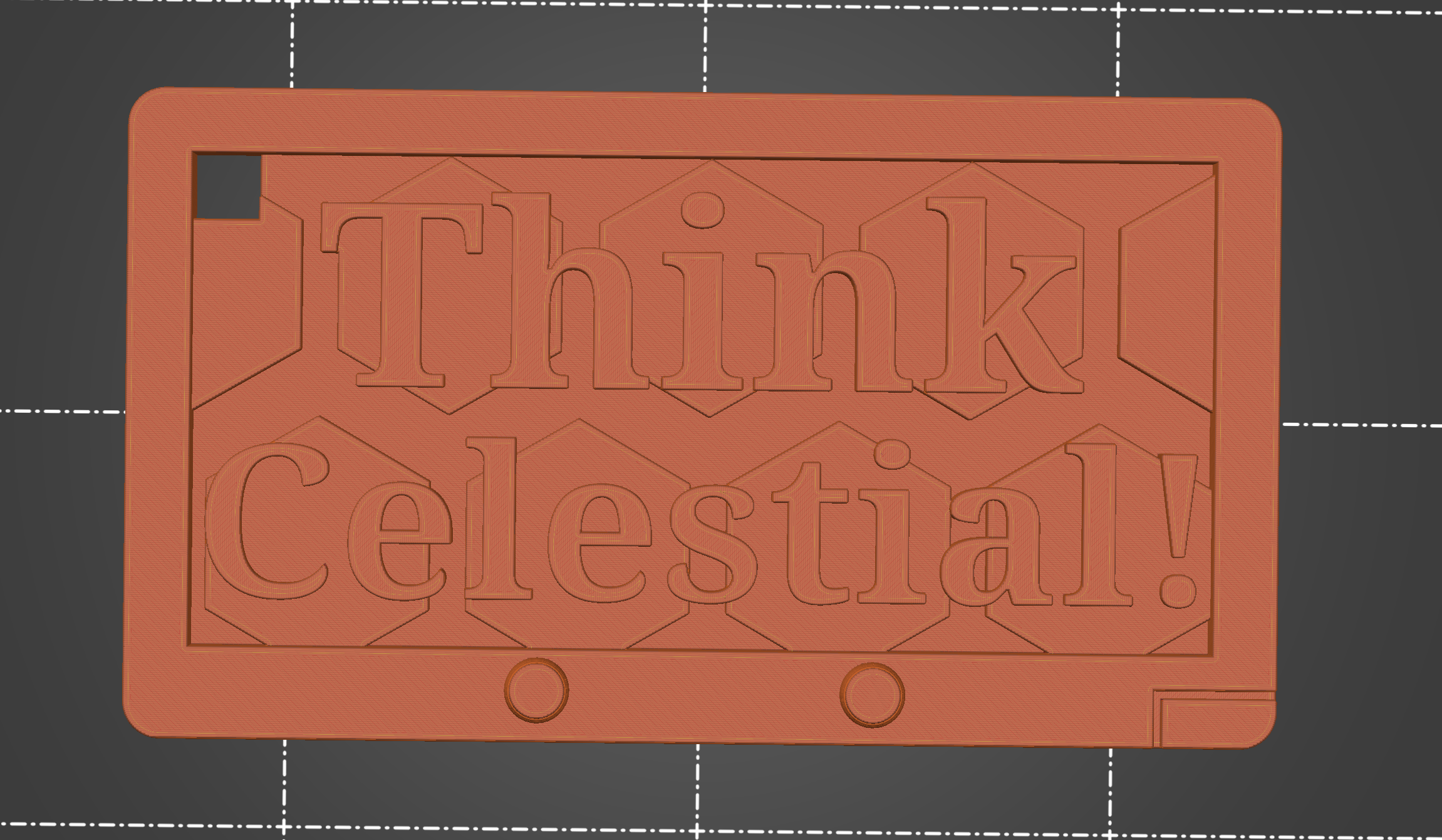 Miniatura 2 do modelo 3D Think Celestial 3D printable Key Chain