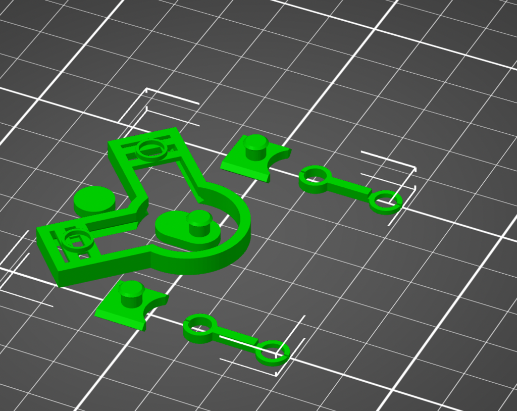 Kinetic Extruder Visualizer Engine with wider pistons from JohnyR