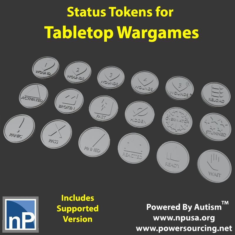 20mm Wargame Status Tokens by np-dev | Download free STL model ...