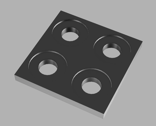 Connector 50x50x5mm. By Szymon Wesołowski | Download Free STL Model ...