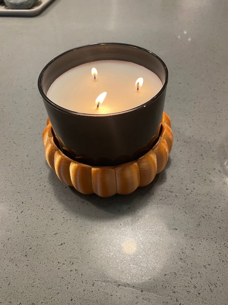 Fall/Halloween Pumpkin Candle Dish