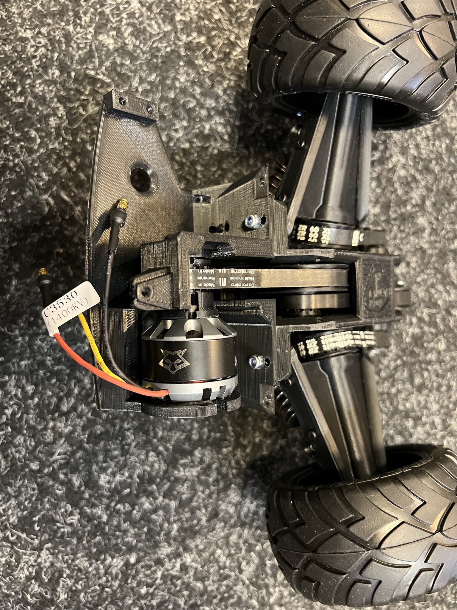 Sandy Buggy by 3DSets - Direct brushless outrunner motor mount.