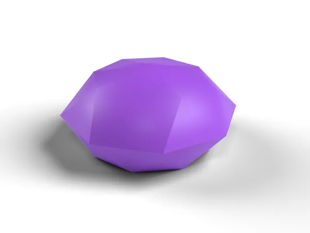 Geometric Paperweight - Faceted Gem Desk Sculpture, No Supports (OpenSCAD)