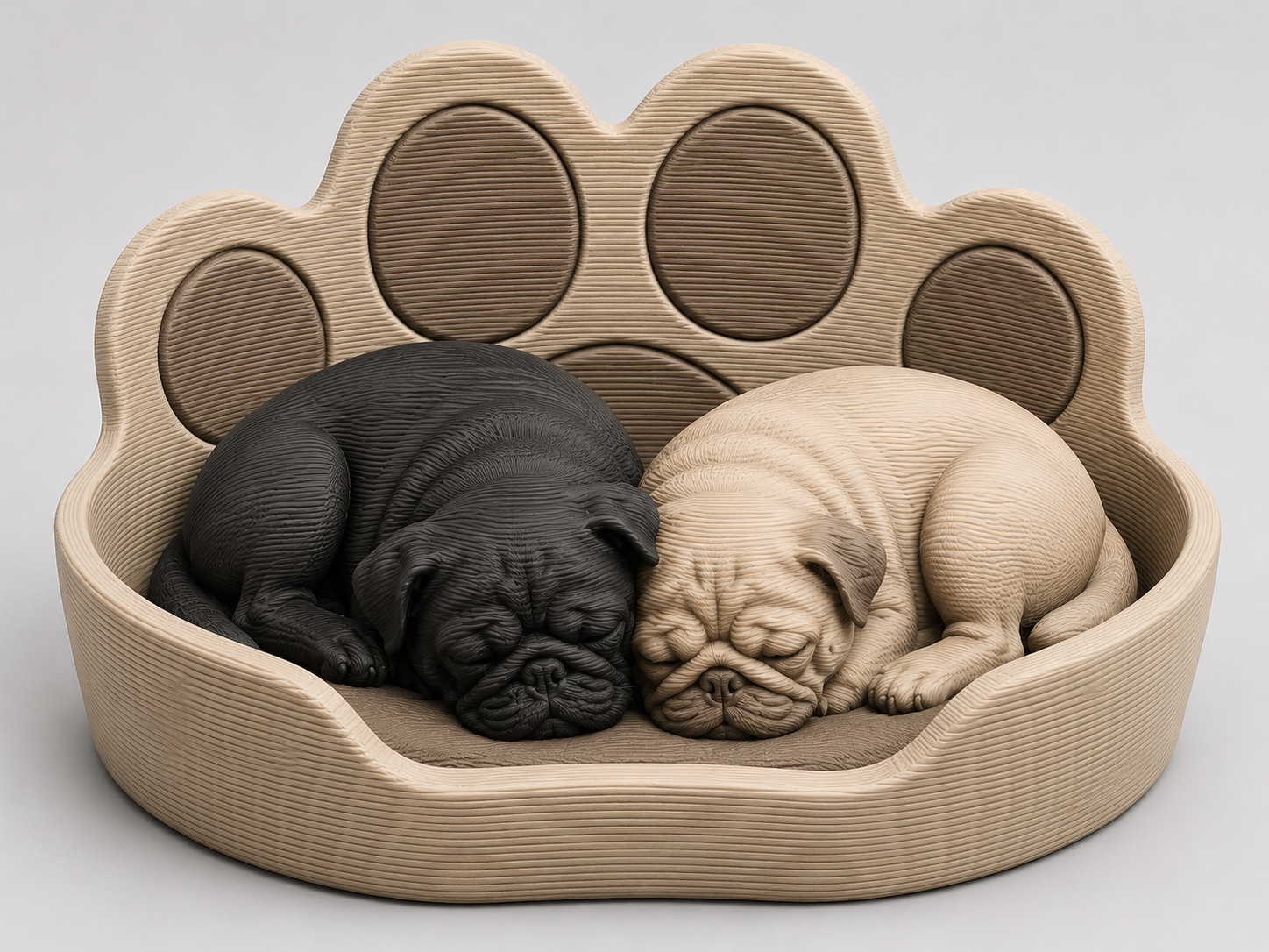 Möpse im Körbchen/Pugs in the basket