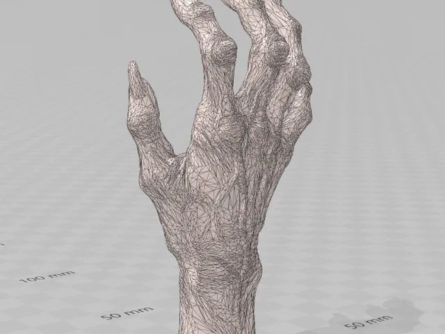 very old woman's hand