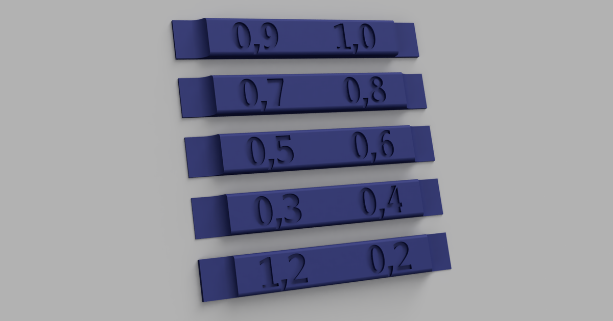Feeler gauges by Samuli Suma Download free STL model