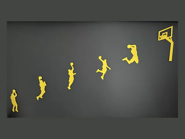 "Basketball Player in Action" Wall Art #2