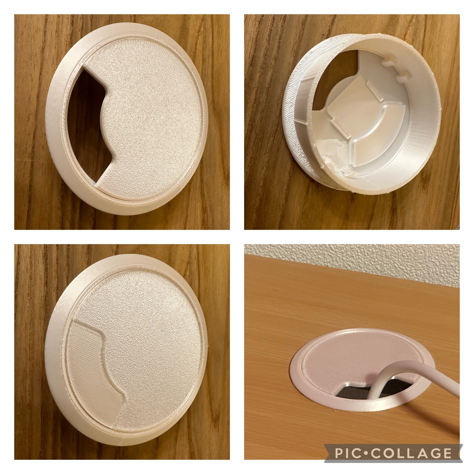 Kabeldurchführung, Lochabdeckung 80mm, Desk Grommet Cable Pass-through 3,15 Inch
