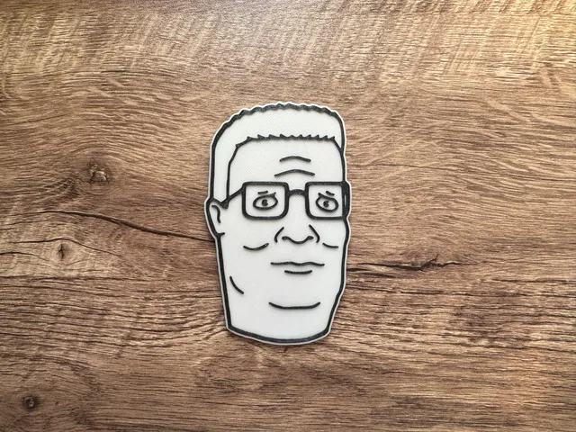 King of the Hill Hank Magnet (8x3mm magnets)