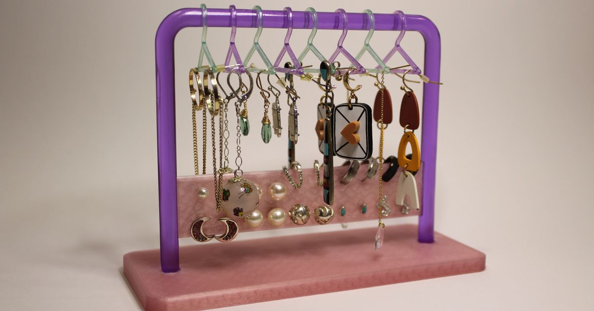 Earring Stand/Holder (Clothing Rack Style) by Apolleon Download free