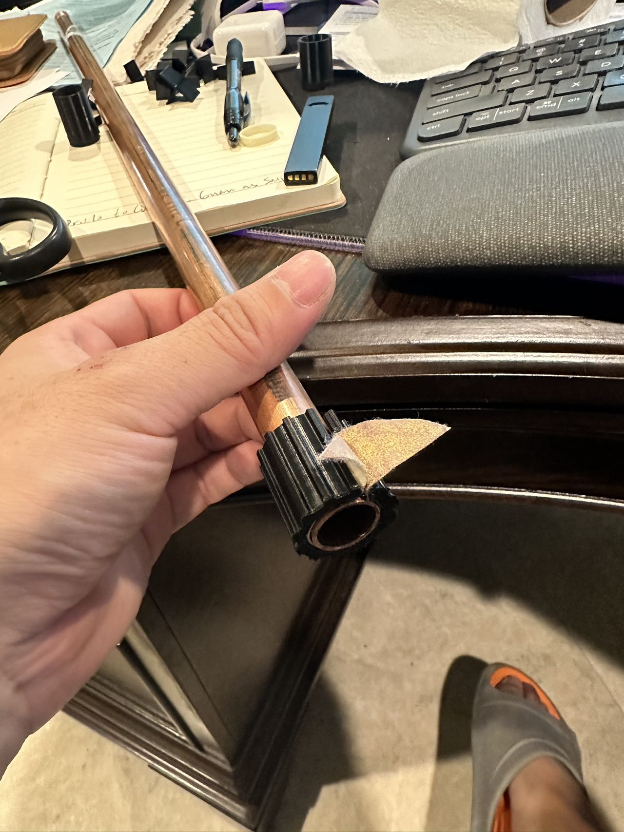 1/2'' copper pipe sanding tool by Davis Woo Download free STL model