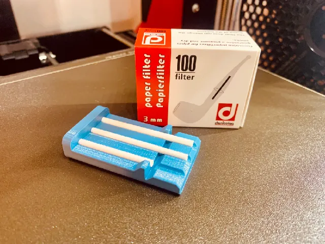 Shortener for 3mm filters for a pipe