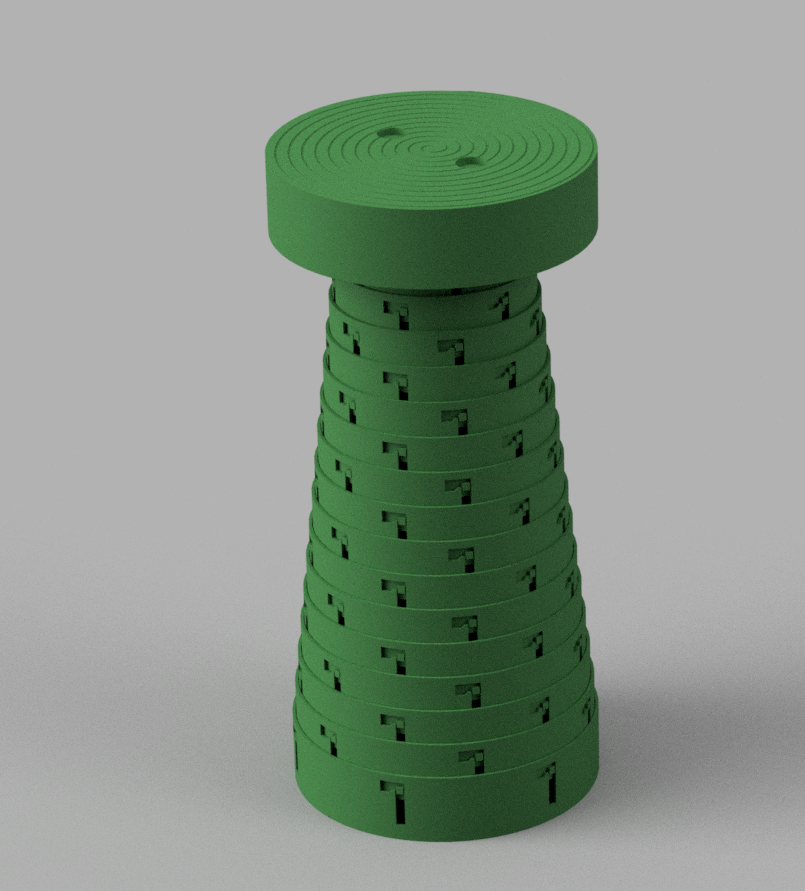 Portable Stool (Twist an sit) por Lindh3D | Descargar modelo STL ...