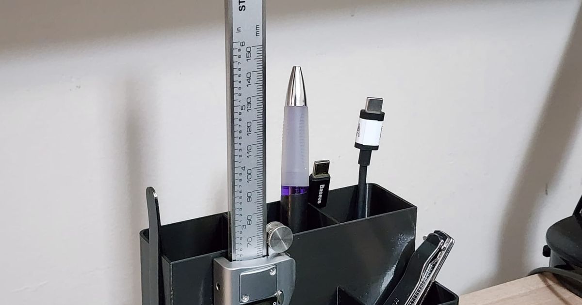 Desk Organiser with Dedicated Vernier Caliper Holder by nxp200 ...