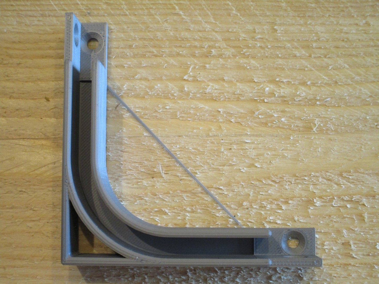 Miniatura 2 do modelo 3D Corner Cable Bracket w Holes Single Height