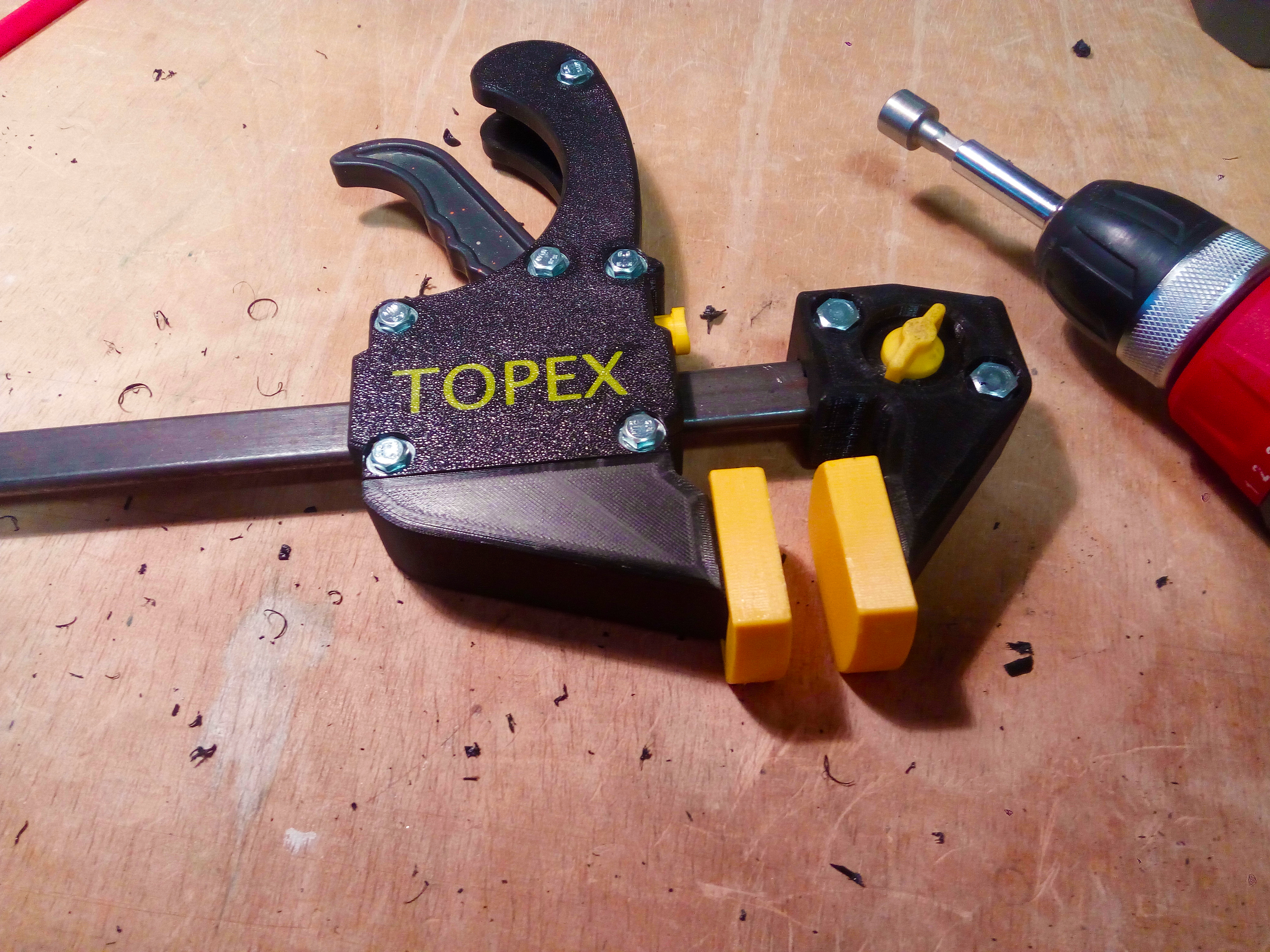 TOPEX quick action clamp head and body replacement