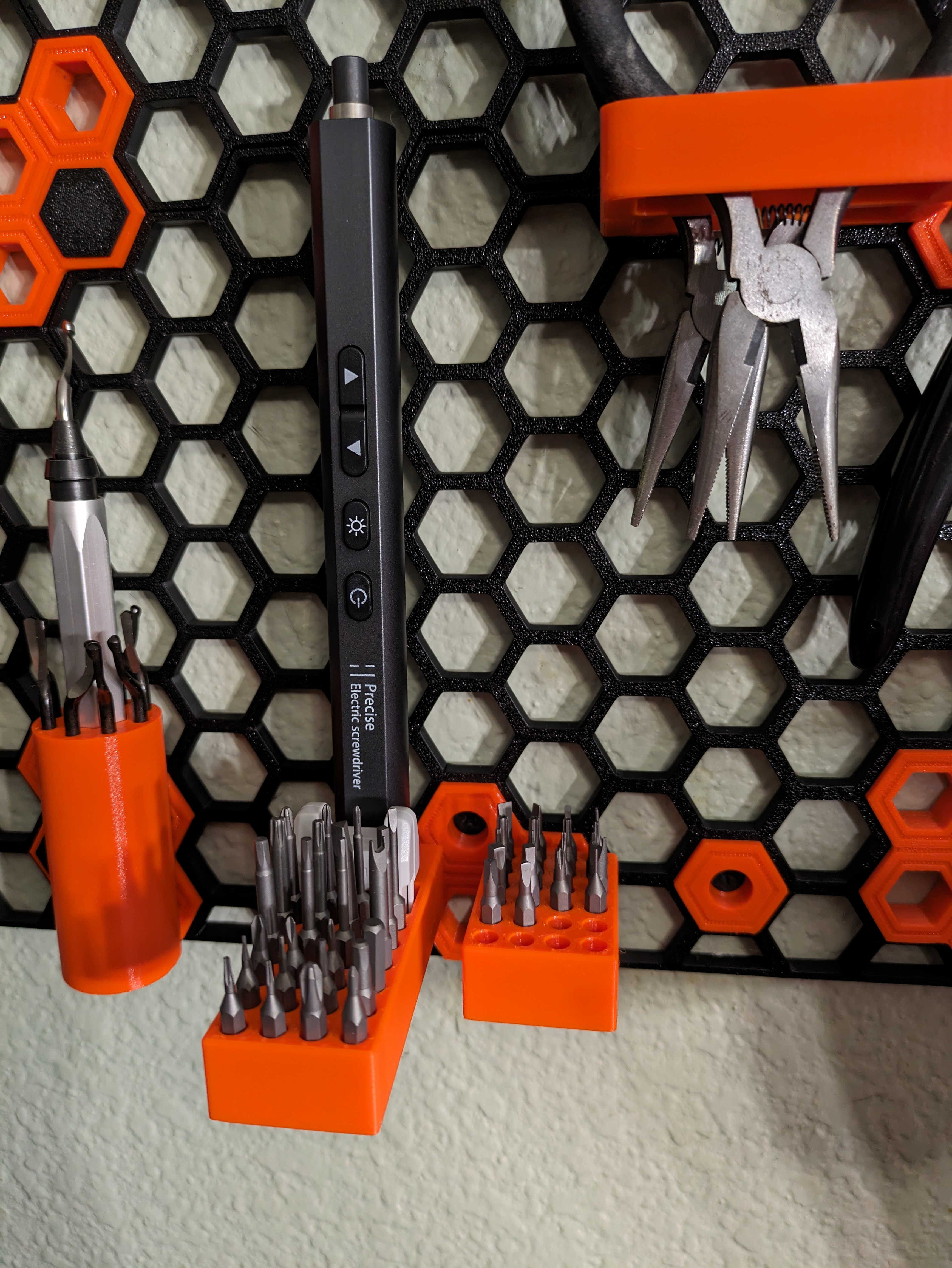 5mm HSW Hexagon Bit Holder- Honeycomb Storage Wall