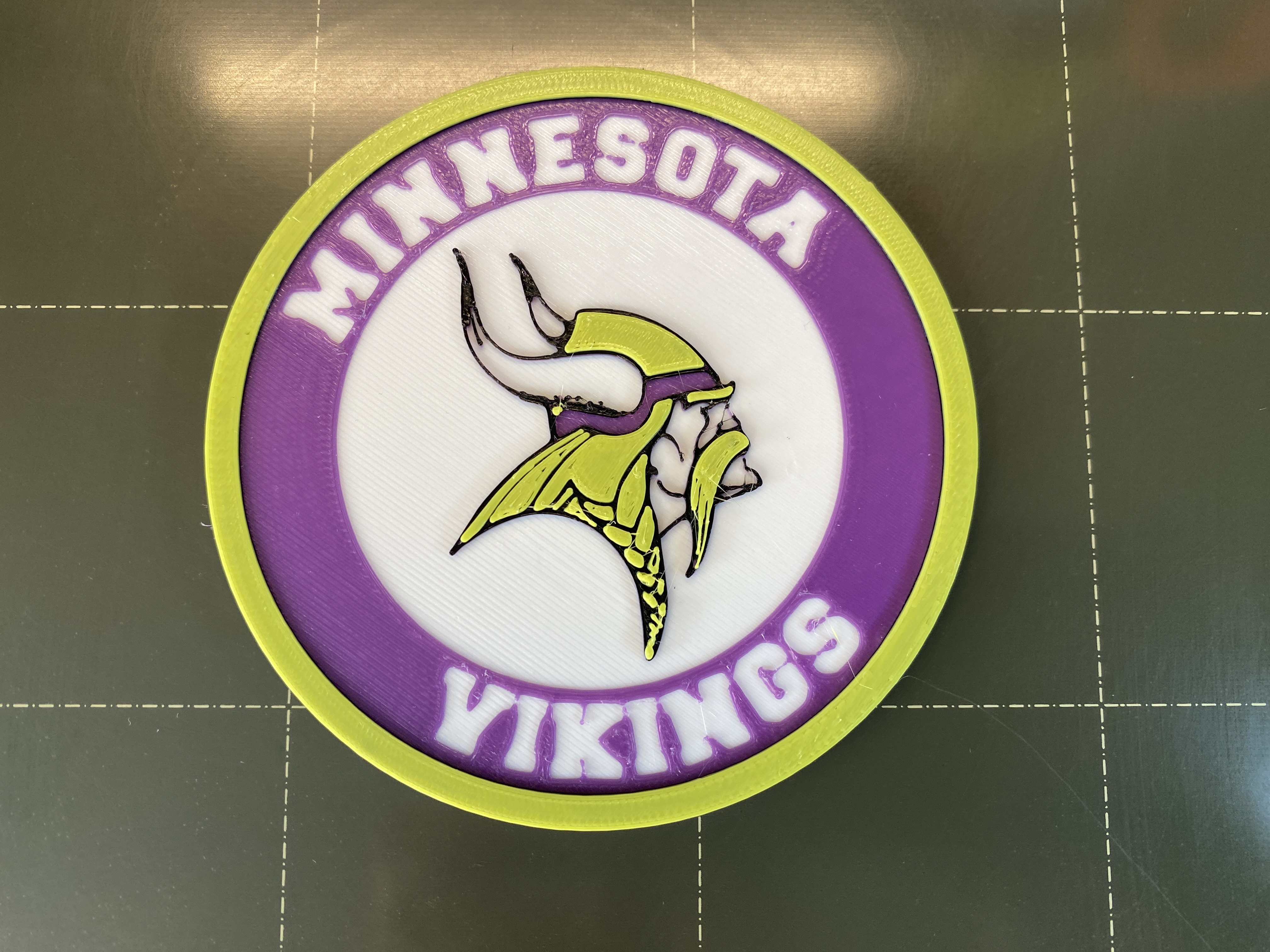 Minnesota Vikings Coaster by nerdyviews, Download free STL model