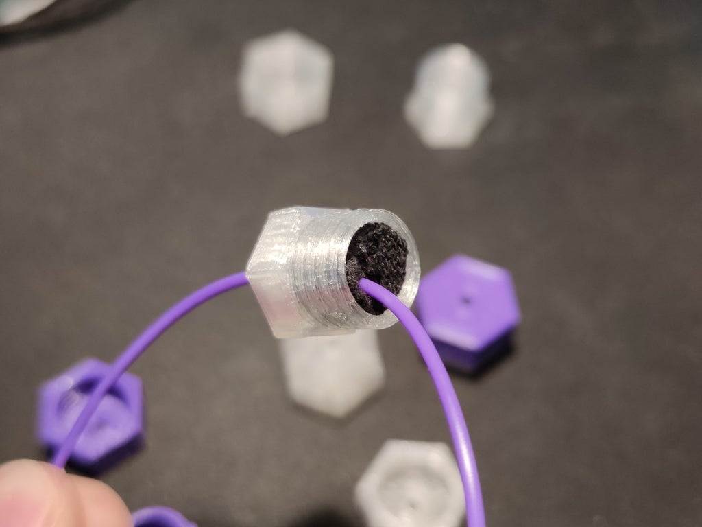 Screwable Filament Dust Filter (Easy to Print Thread)