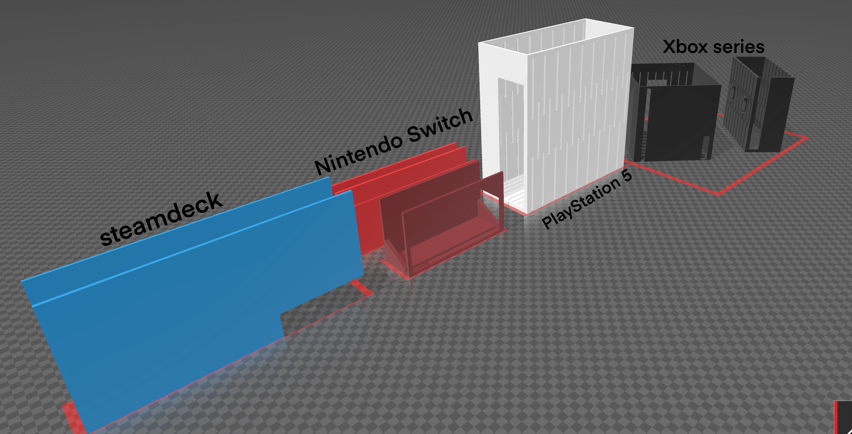 QUBE 500 console mounts