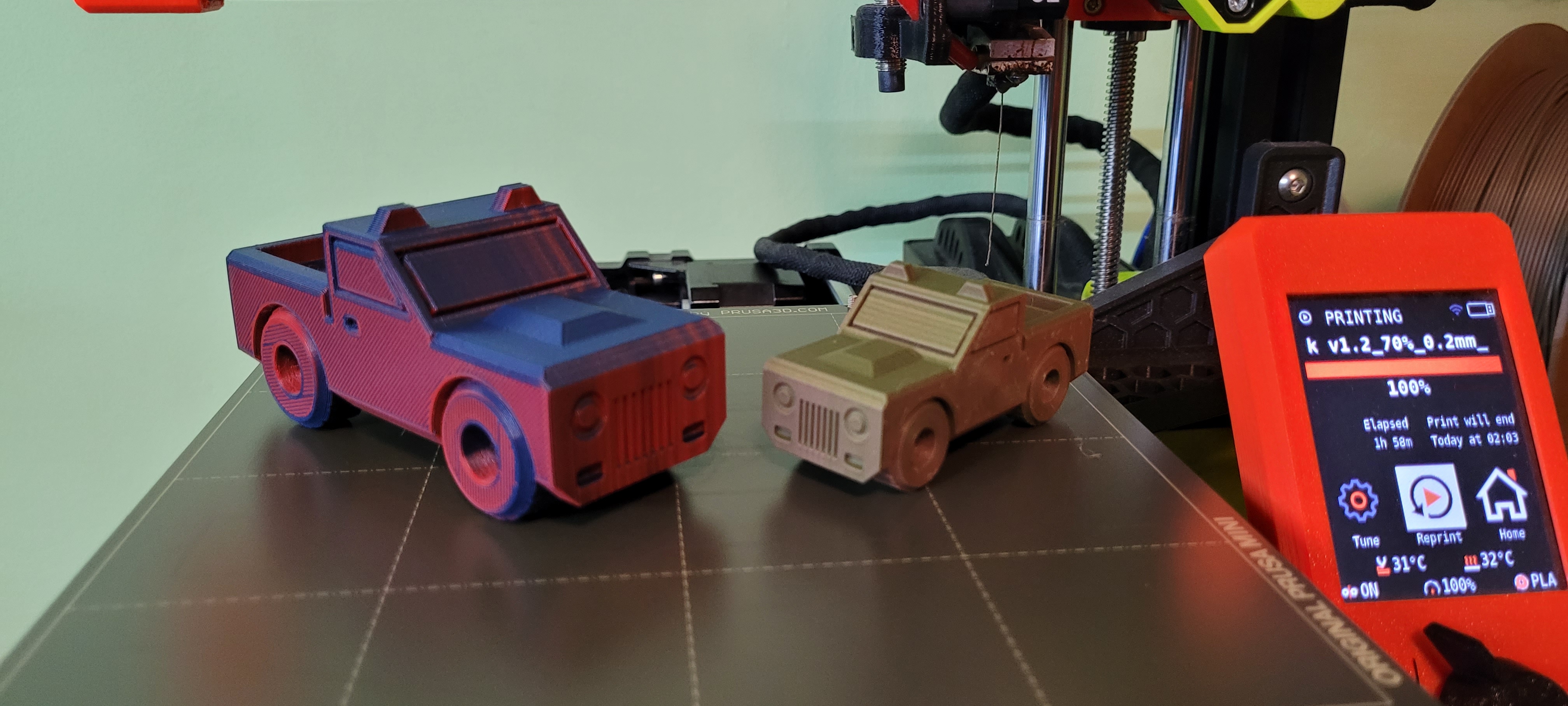 toy truck print in place