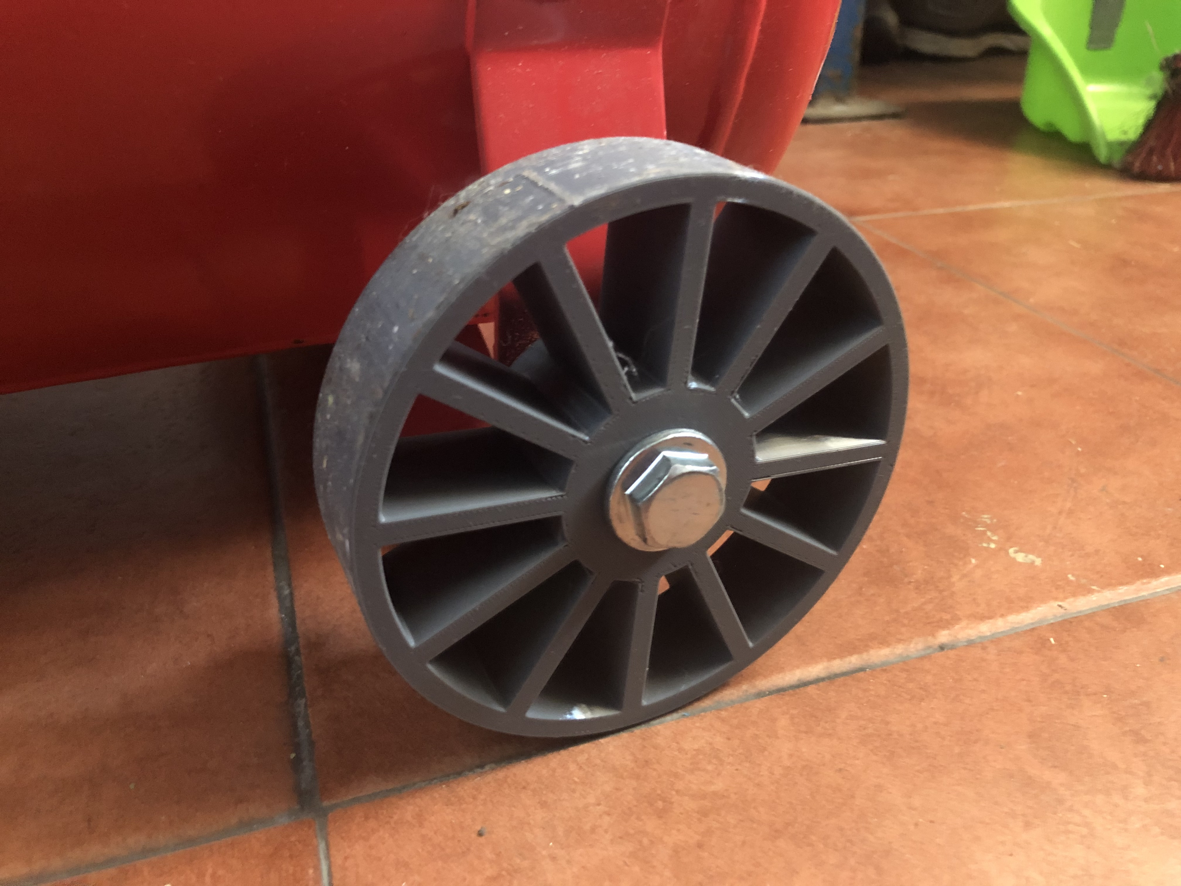 Wheel for air compressor