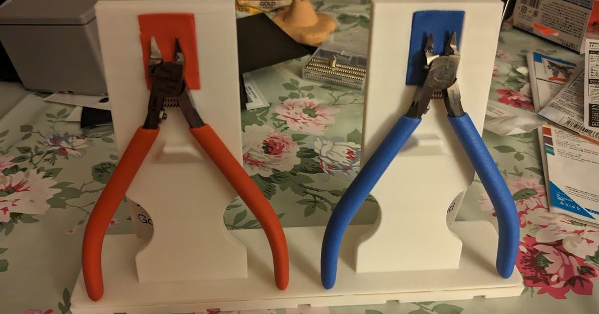 Gunpla Nipper Holder x2 Gridfinity Refined by MrTyton Download free