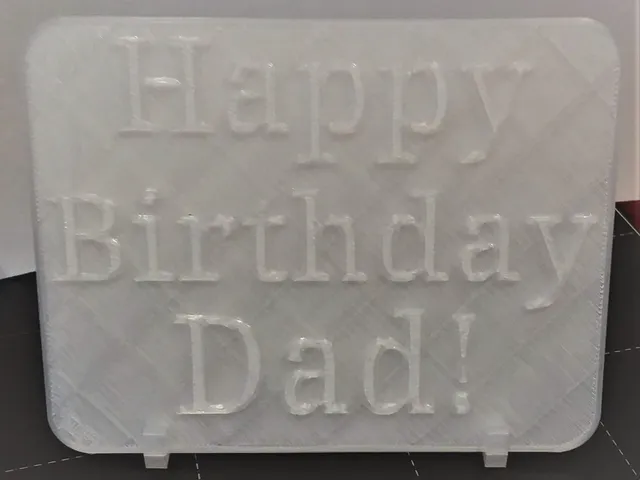 Happy Birthday Dad Plaque