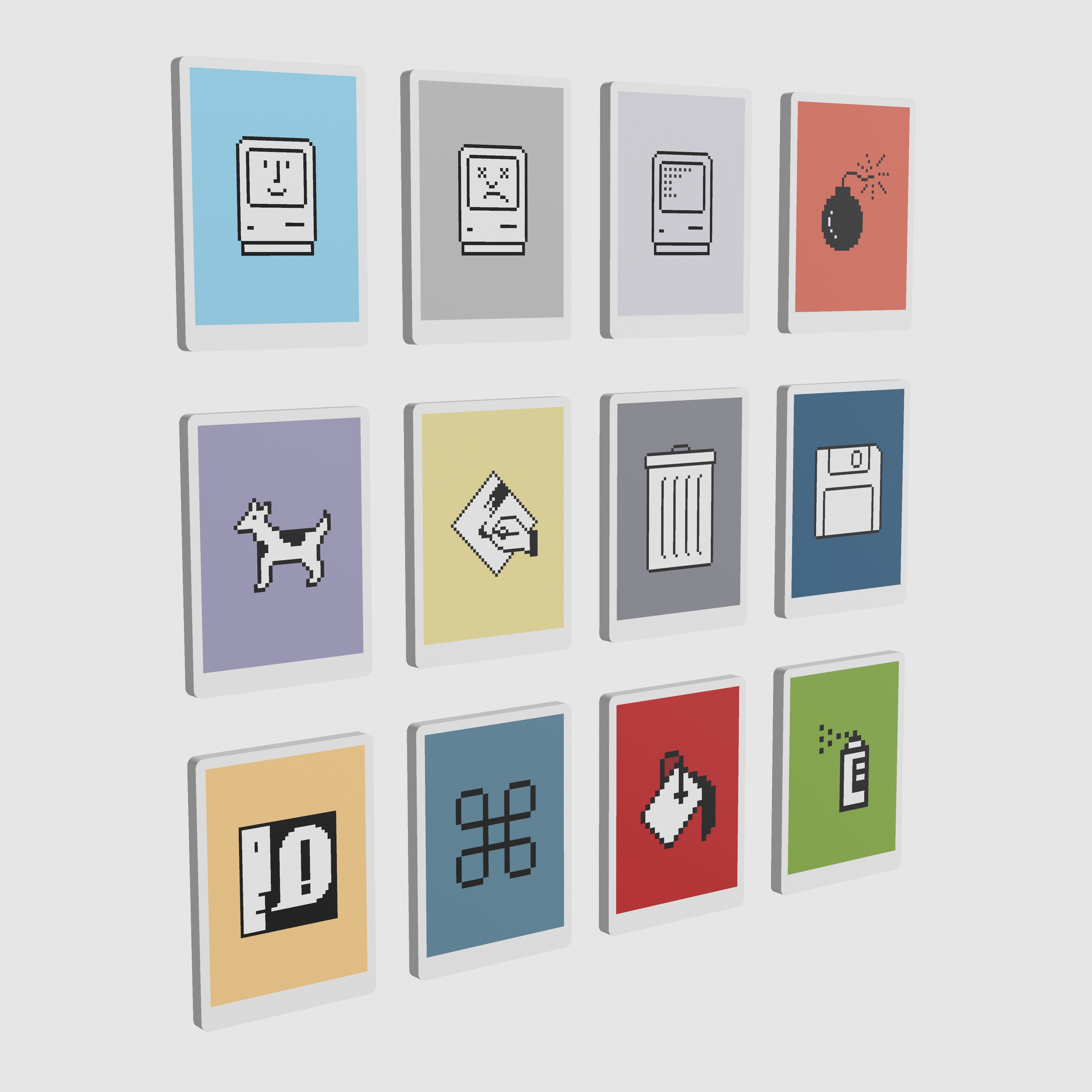 Apple Macintosh Icon Plates by Layered | Download free STL model ...