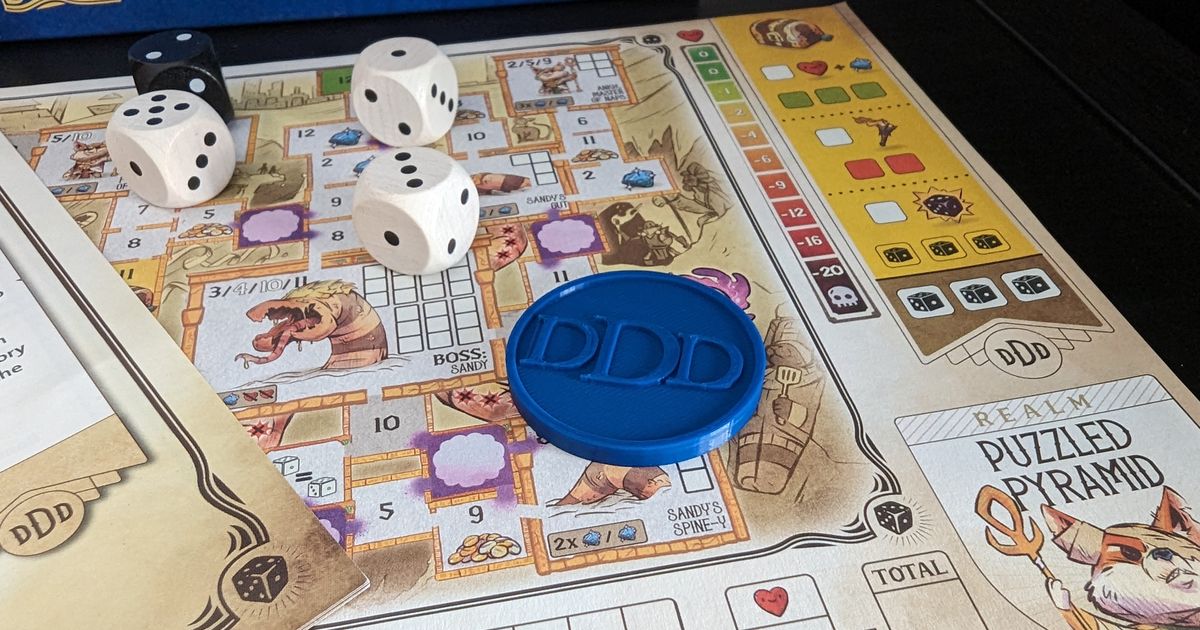 Player Token for Dungeons, Dice & Danger by Celta Download free STL