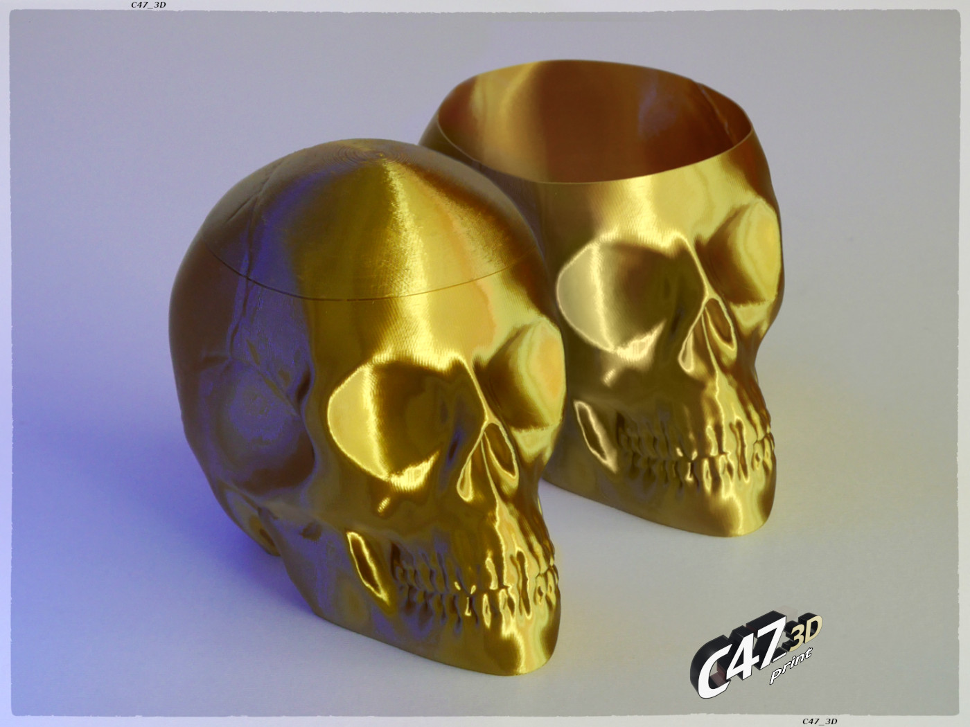 Skull V2 - Vase Mode by C47_3d | Download free STL model | Printables.com