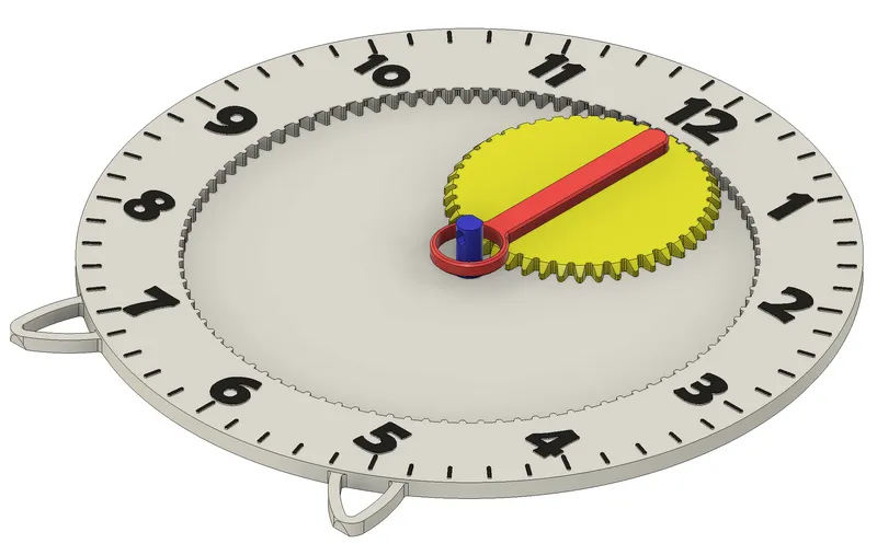 Educational clock by Jakob, Download free STL model