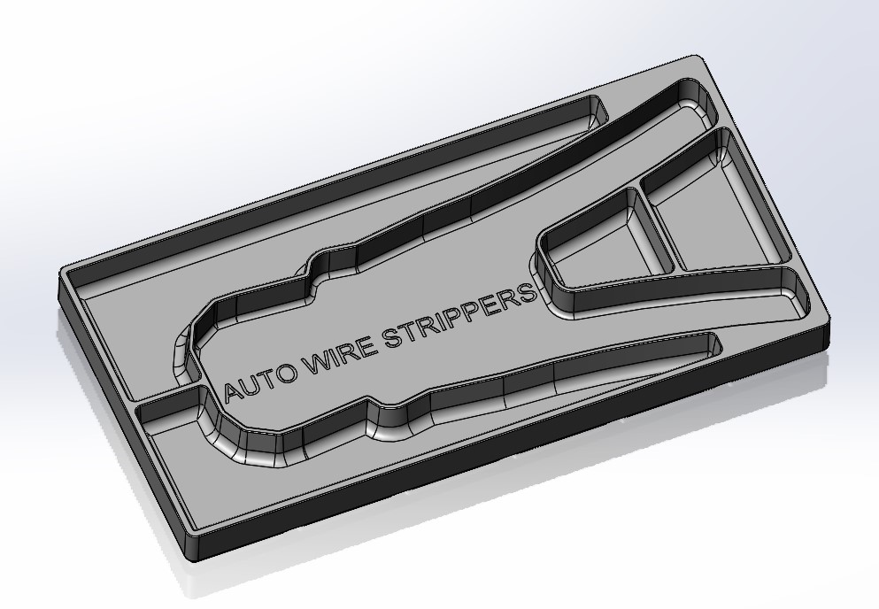 Auto Wire Strippers Gridfinity Tray