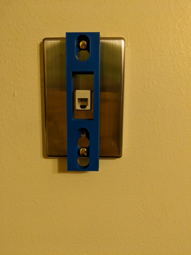 wired home phone plate mount