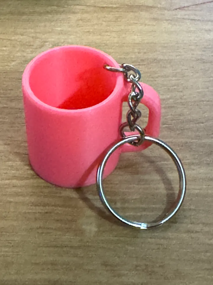 Coffee Mug Cup Key Chain by DiveRSQ | Download free STL model