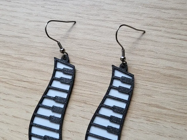 Piano Earrings