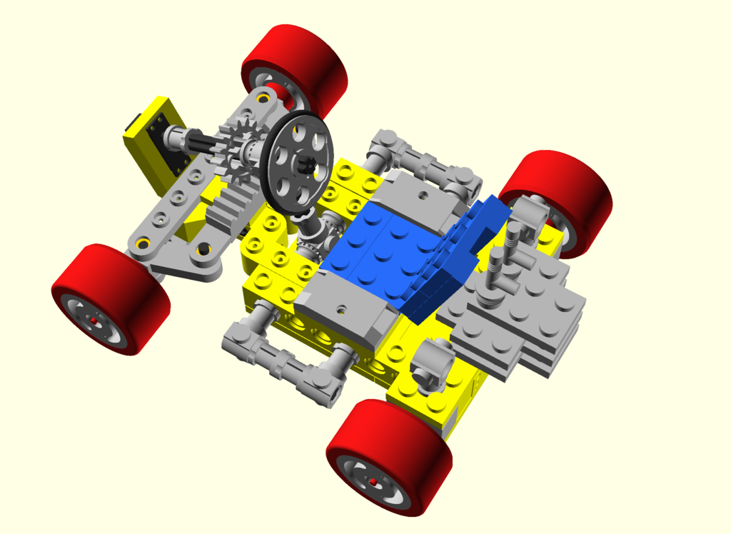OpenRC 4Wheel Drive GoKart with Ackermann Steering by Projunk