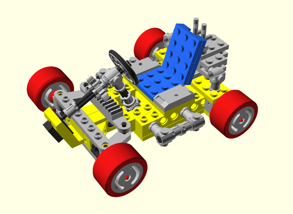 OpenRC 4Wheel Drive GoKart with Ackermann Steering by Projunk