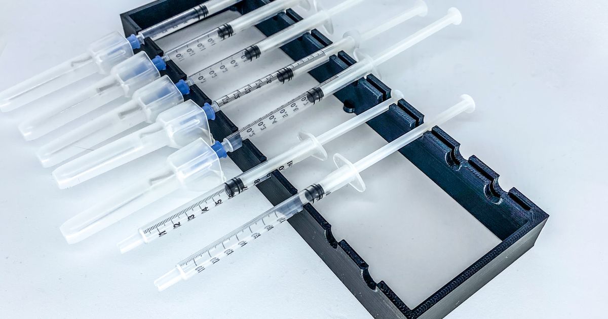 1ml syringe holder 12 pieces by Lucas | Download free STL model ...