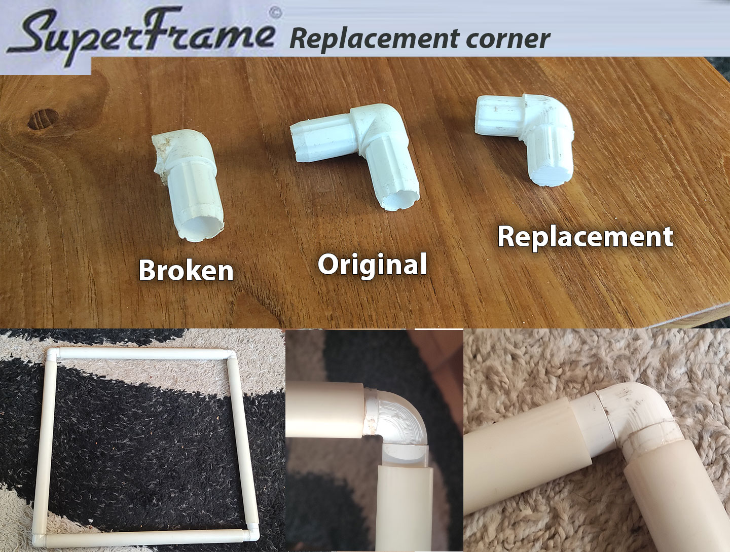 SuperFrame Quilting Frame Corner replacement