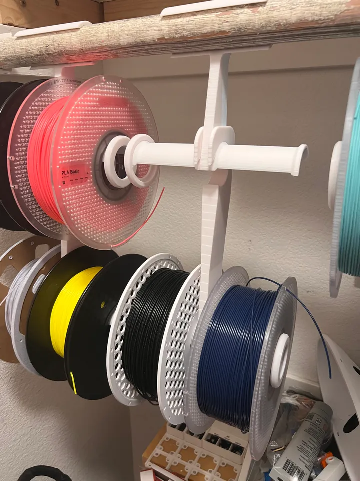 Fast, print in place node design. Spool Rack Organizer. Fits