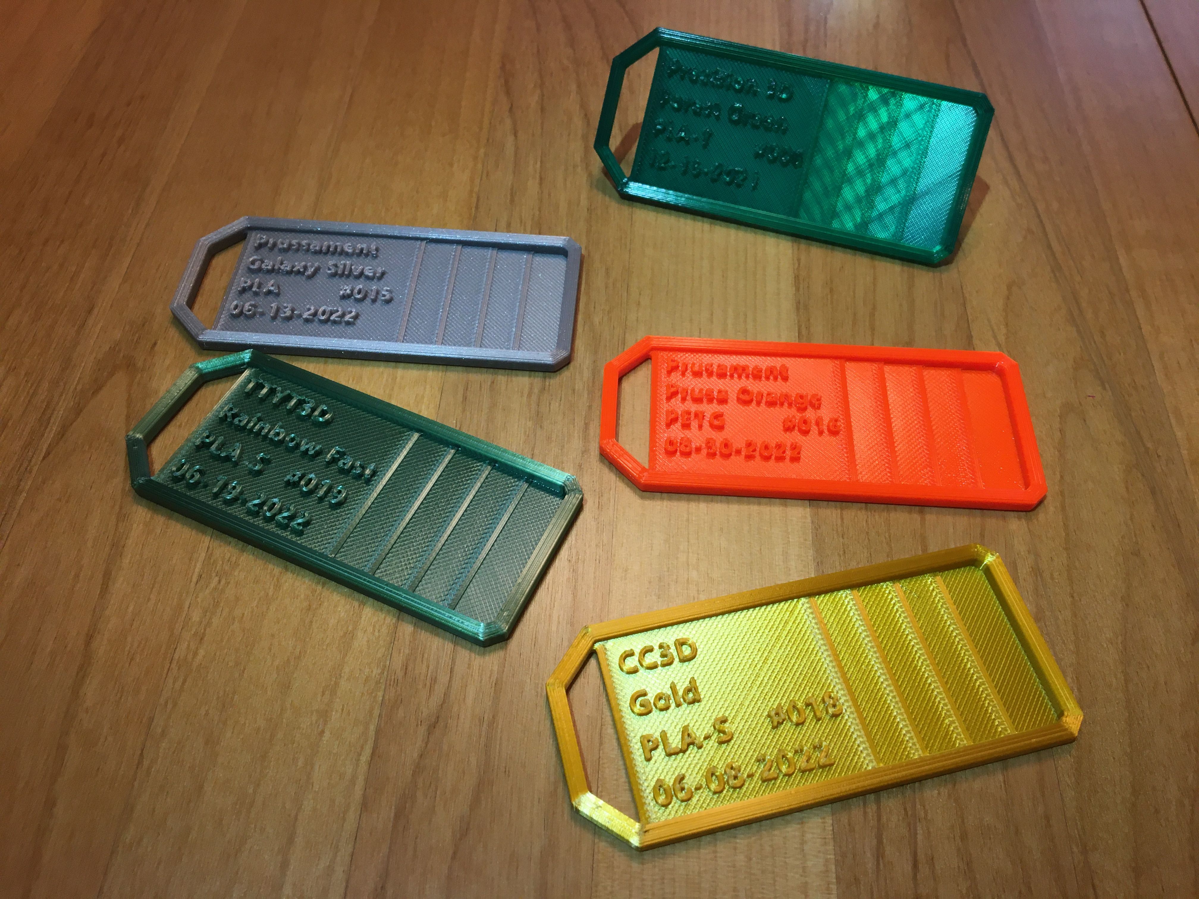Filament Sample Tag with Customizable Text by HexDriver | Download free ...