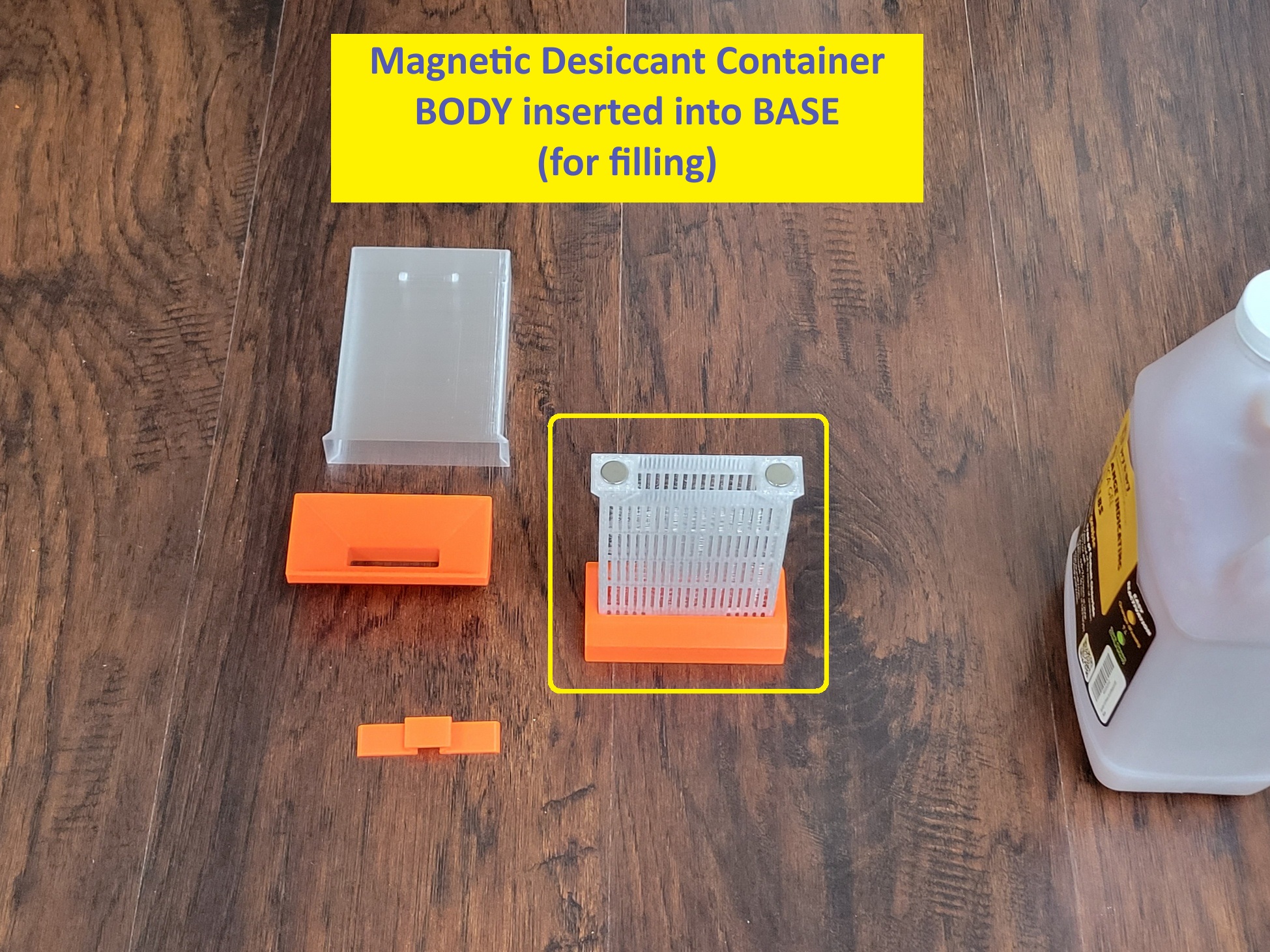 Magnetic Desiccant Container with Cover by Phil Caruso | Download free ...