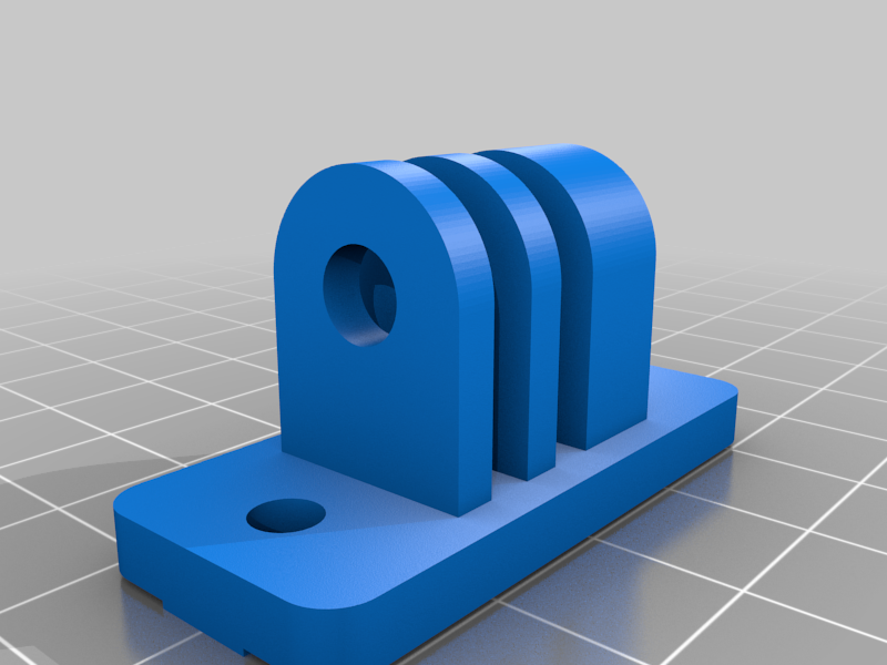 Customizable GoPro mount for 2020/3030 extrusion profiles
